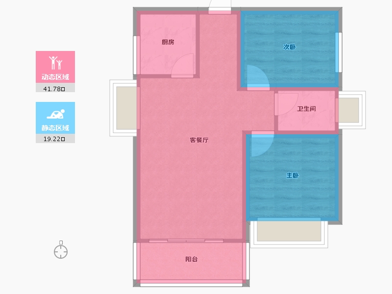 广东省-深圳市-壹克拉-54.16-户型库-动静分区