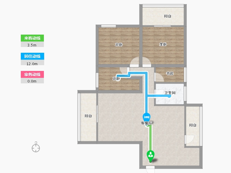 广东省-深圳市-金泓凯旋城-97.29-户型库-动静线