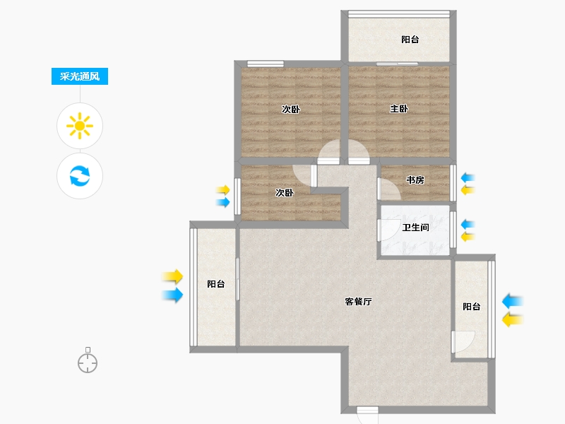 广东省-深圳市-金泓凯旋城-97.29-户型库-采光通风