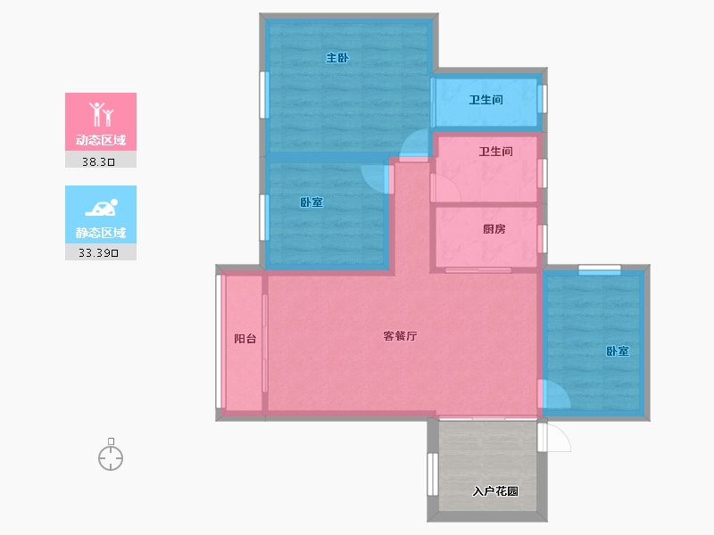 广东省-深圳市-菁英趣庭-68.80-户型库-动静分区