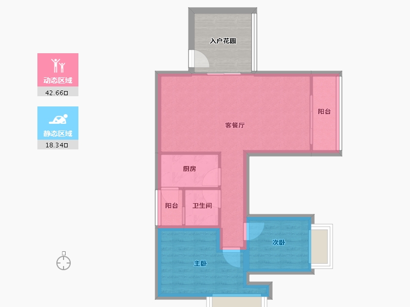 广东省-深圳市-菁英趣庭-60.80-户型库-动静分区