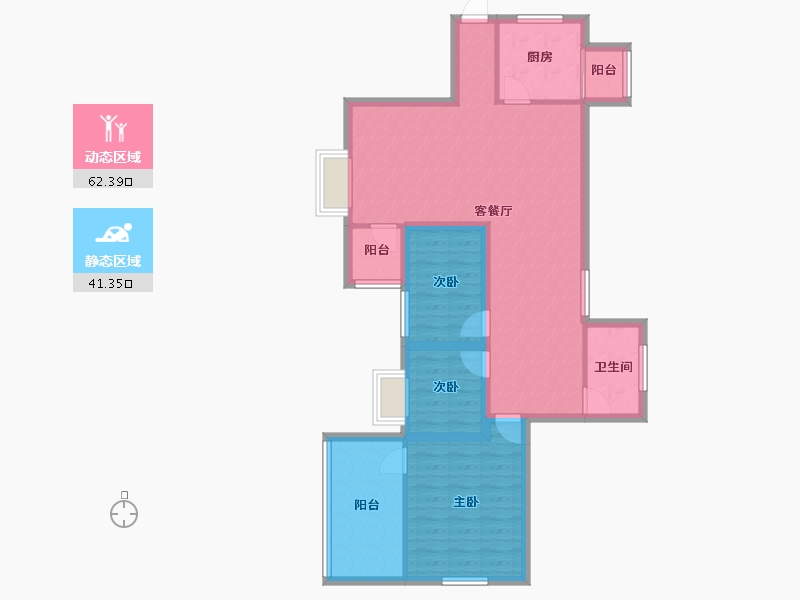 广东省-深圳市-风临洲-92.70-户型库-动静分区