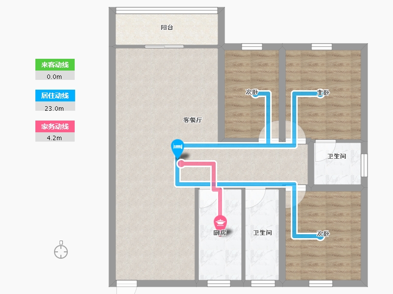 广东省-深圳市-欧意轩花园-84.67-户型库-动静线