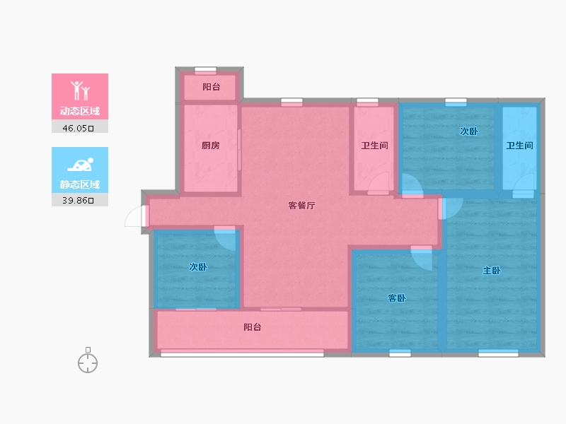 广东省-深圳市-圣源华庭-75.00-户型库-动静分区