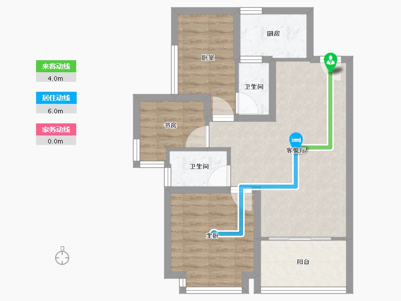 广东省-深圳市-幸福城二期-59.53-户型库-动静线