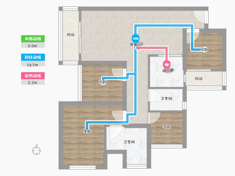 广东省-深圳市-星河银湖谷-68.87-户型库-动静线