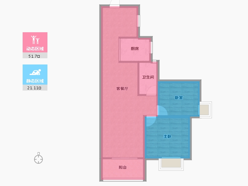 广东省-深圳市-名居绿海名居-65.10-户型库-动静分区