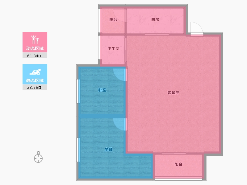 广东省-深圳市-桃源居12区（桃源居）-77.28-户型库-动静分区