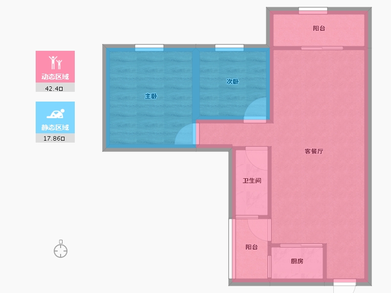 广东省-深圳市-恒丰理想居-53.36-户型库-动静分区