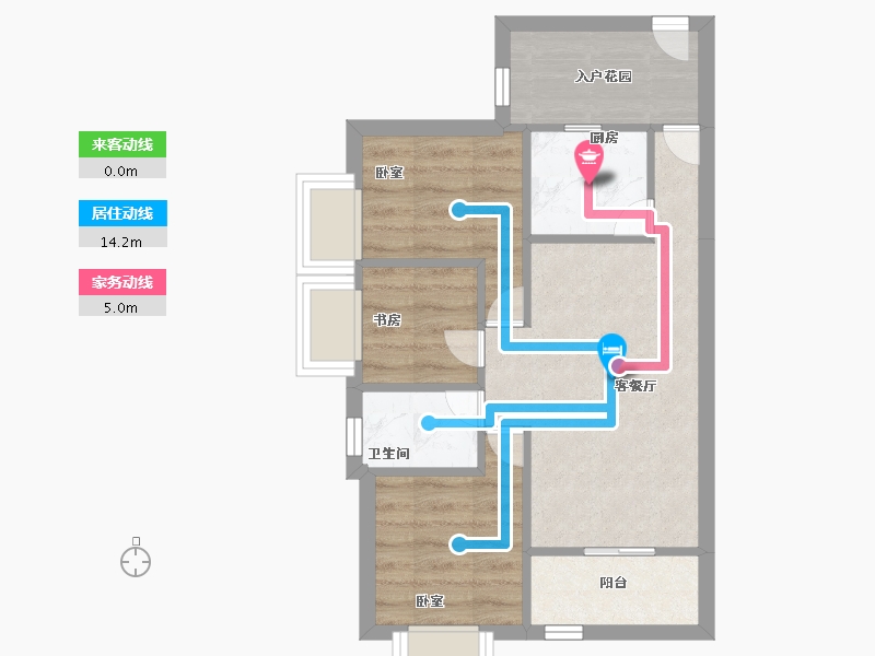 广东省-深圳市-中洲华府（一期）-46.99-户型库-动静线