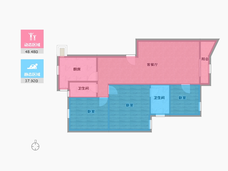 广东省-深圳市-新安园-78.48-户型库-动静分区