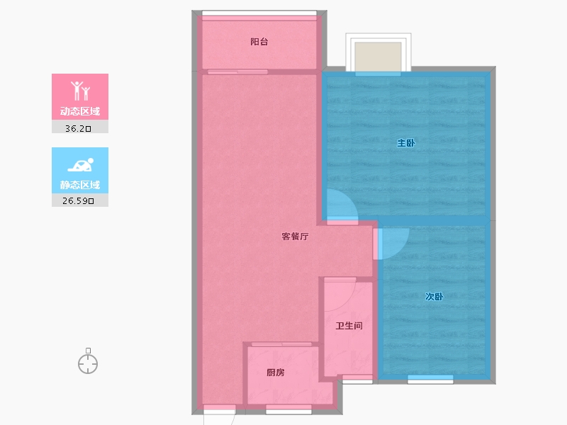 广东省-深圳市-豪业华庭-55.84-户型库-动静分区