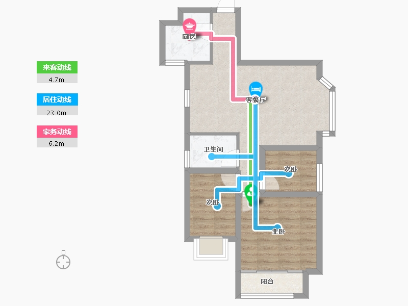 广东省-深圳市-万科金色领域-58.48-户型库-动静线