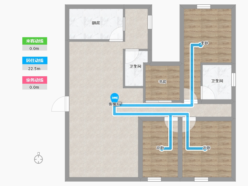 黑龙江省-鹤岗市-广物花园-80.01-户型库-动静线