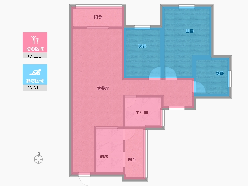 广东省-深圳市-华盛盛荟-61.99-户型库-动静分区