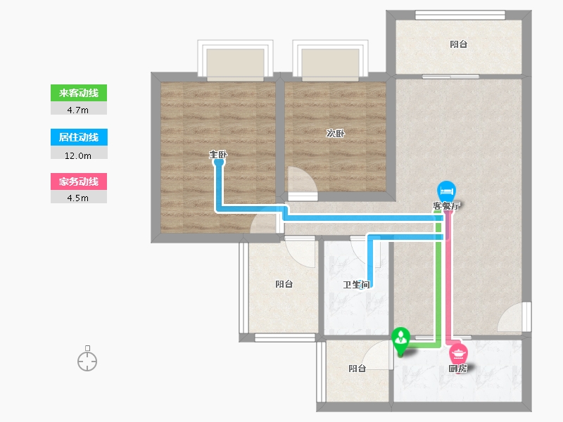 广东省-深圳市-兴华路2号(星航华府)-68.77-户型库-动静线