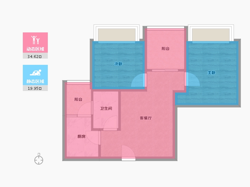 广东省-深圳市-兴华路2号(星航华府)-47.74-户型库-动静分区