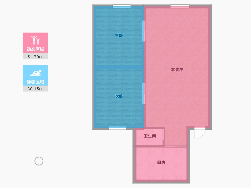 广东省-深圳市-宇峰苑-77.60-户型库-动静分区