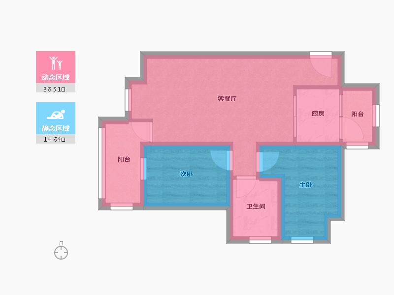 广东省-深圳市-佳兆业新都汇-43.95-户型库-动静分区