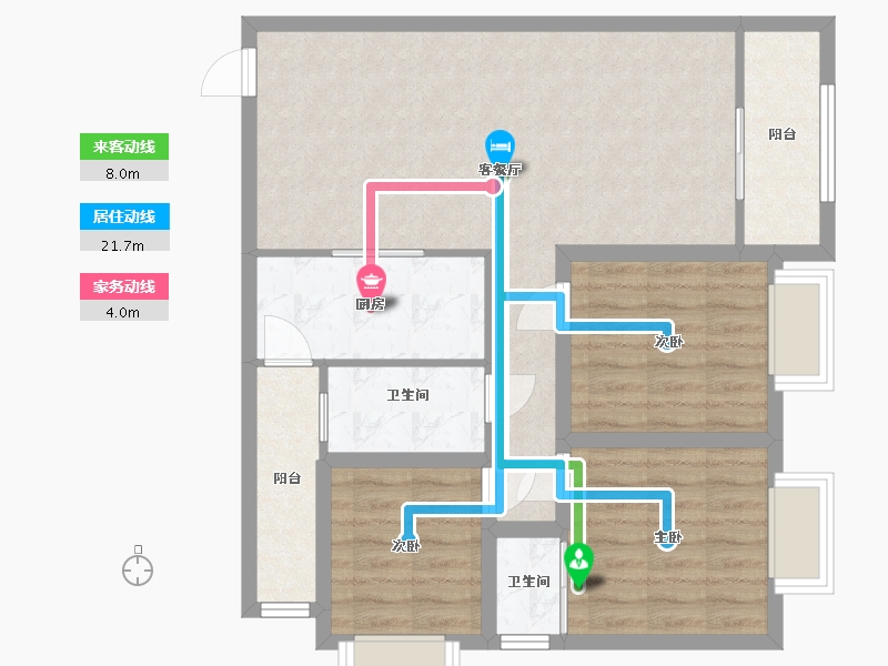 广东省-深圳市-裕盛华庭-79.95-户型库-动静线