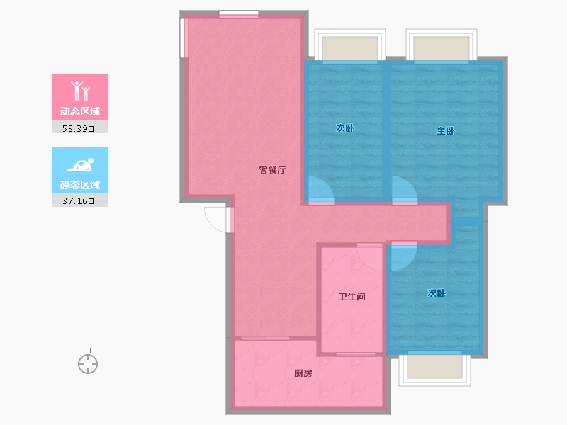 广东省-深圳市-福海苑-80.50-户型库-动静分区