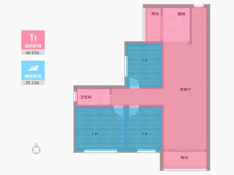 广东省-深圳市-保利上城-62.99-户型库-动静分区