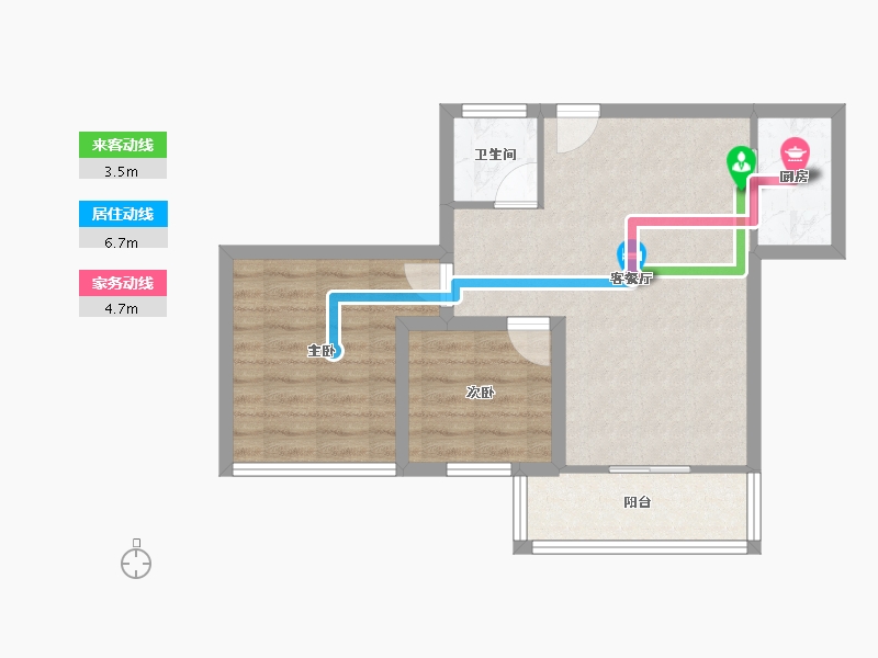 广东省-深圳市-万象新园-57.48-户型库-动静线