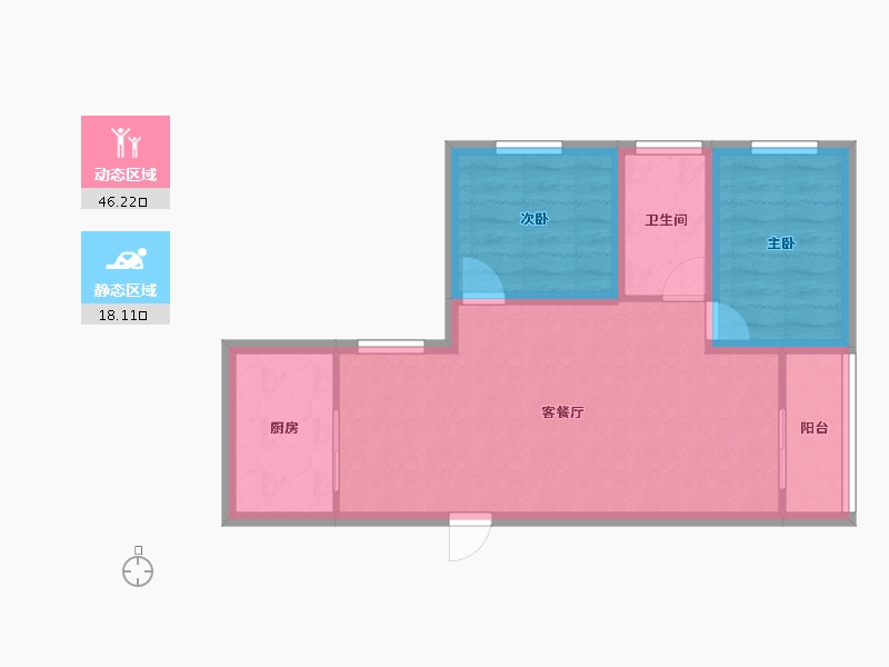 广东省-深圳市-愉康花园-57.30-户型库-动静分区