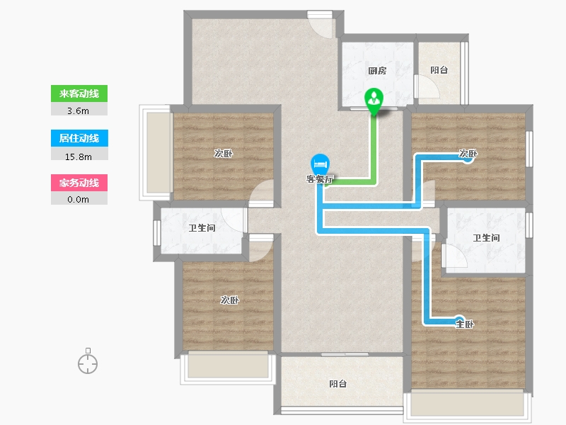 广东省-深圳市-领航里程花园-110.66-户型库-动静线