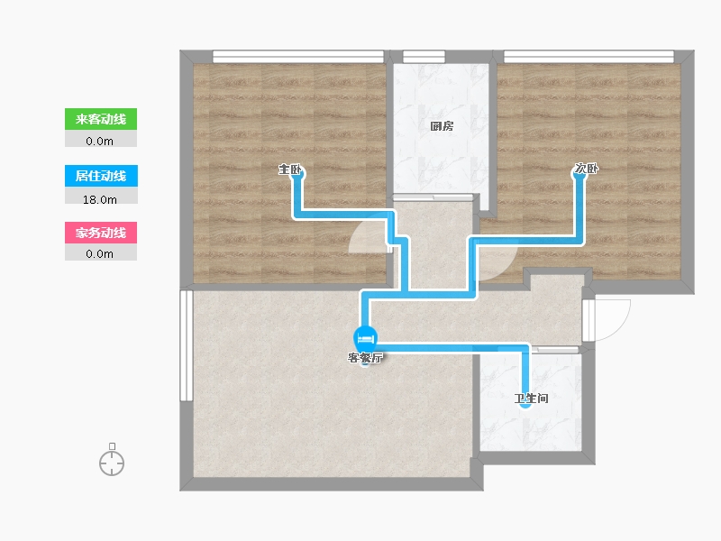 湖北省-武汉市-菱角湖万达广场A区公域-68.09-户型库-动静线