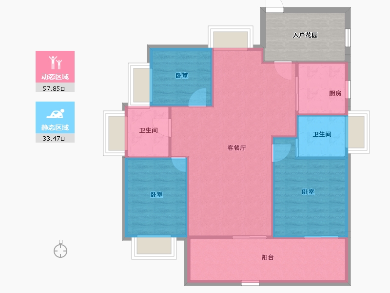 广东省-深圳市-集信名城-91.51-户型库-动静分区