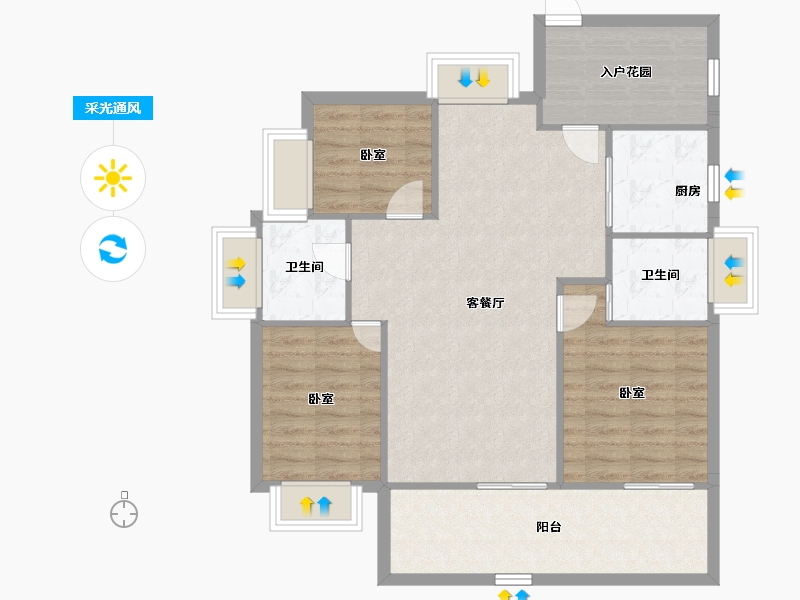 广东省-深圳市-集信名城-91.51-户型库-采光通风