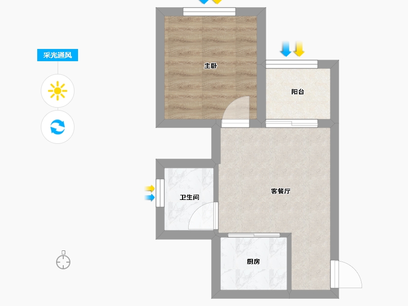 广东省-深圳市-百富大厦-28.60-户型库-采光通风