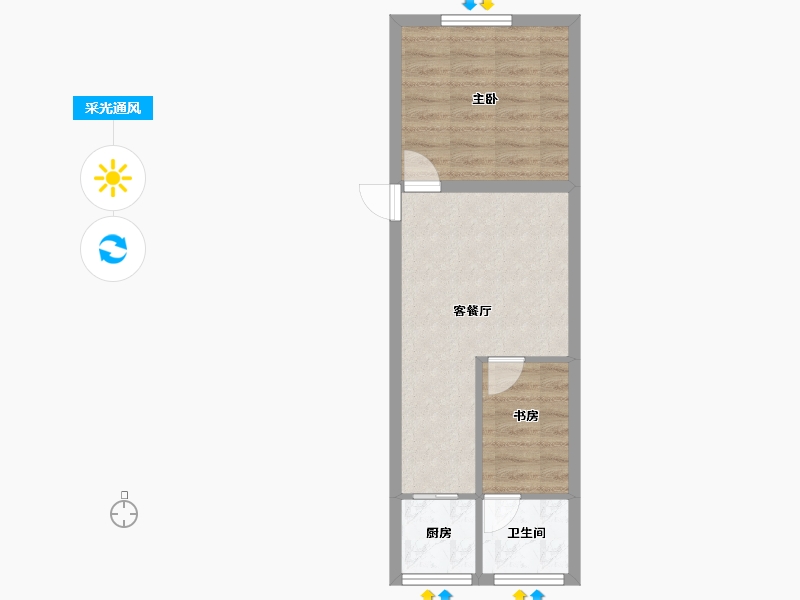 广东省-深圳市-双龙花园-42.03-户型库-采光通风