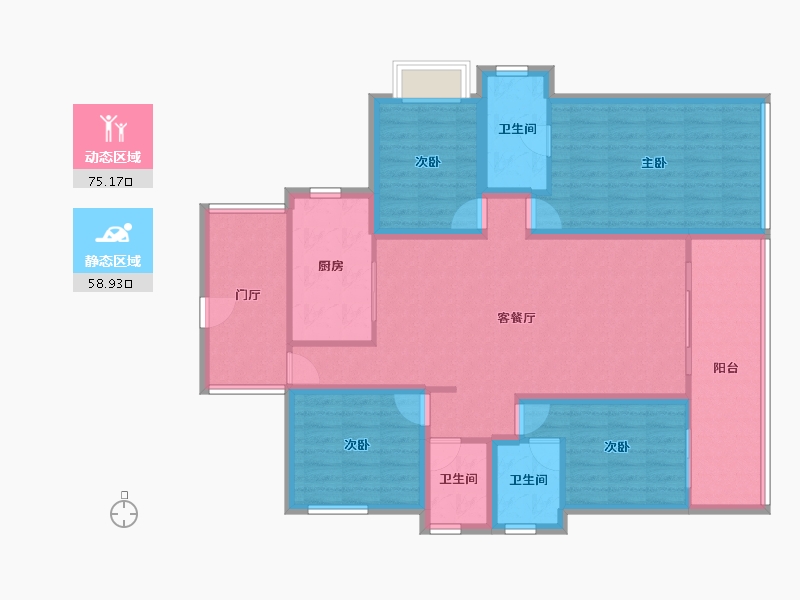 广东省-深圳市-万科公园里-120.21-户型库-动静分区