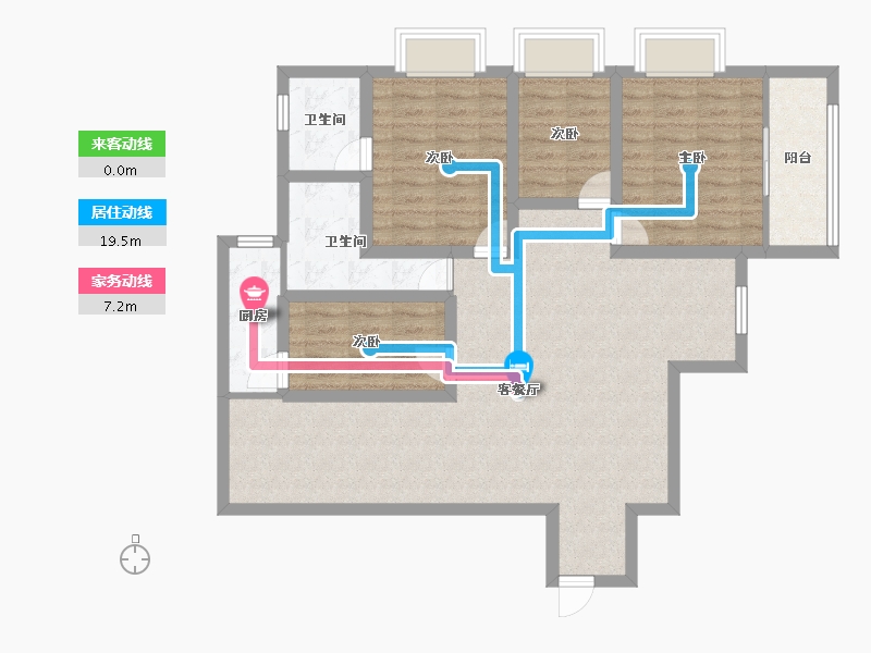 广东省-深圳市-鹏都大厦-96.87-户型库-动静线