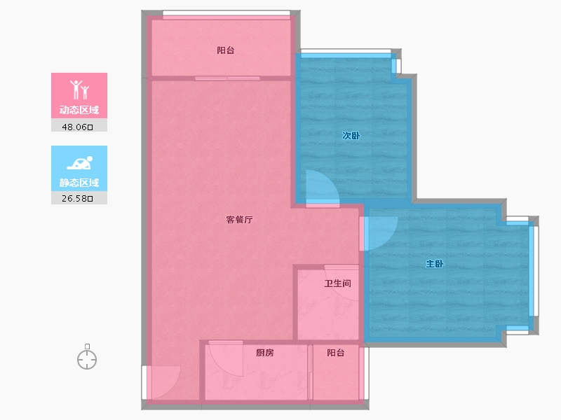 广东省-深圳市-前海金岸-67.00-户型库-动静分区