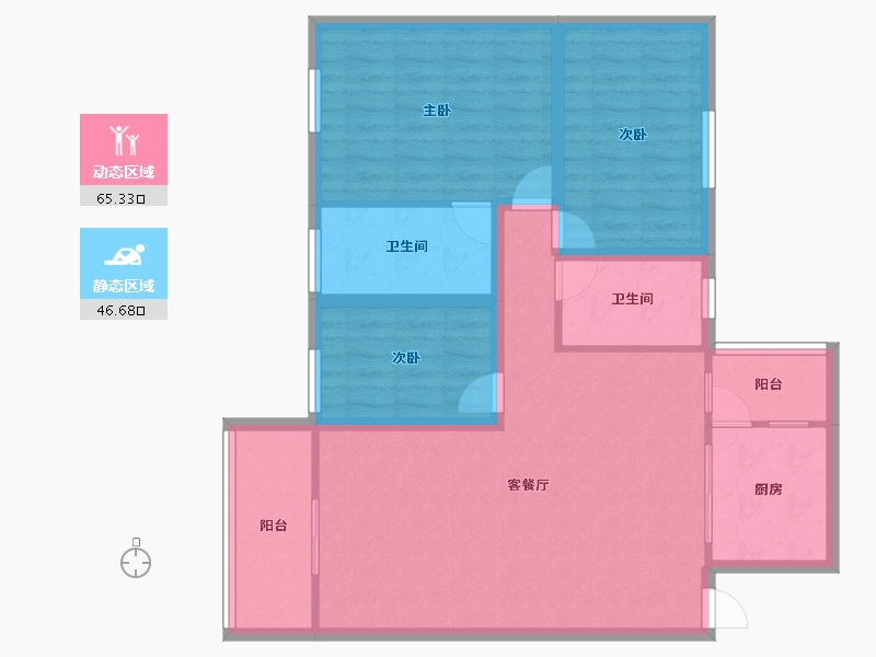 广东省-深圳市-中南花园-100.90-户型库-动静分区