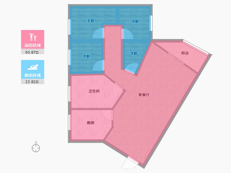 广东省-深圳市-云海天城-75.13-户型库-动静分区