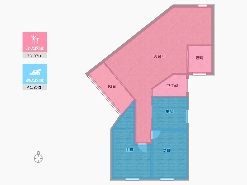 黑龙江省-鹤岗市-海尚国际-104.42-户型库-动静分区