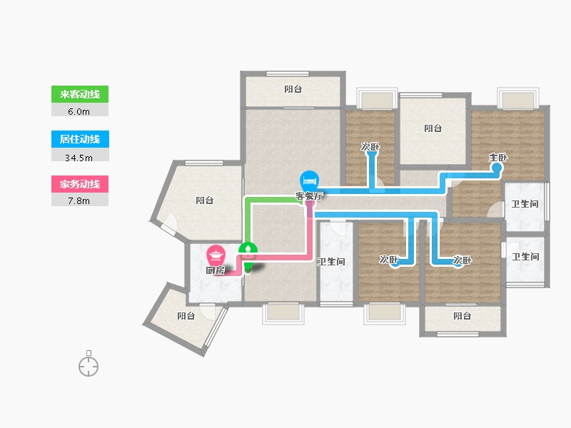 广东省-深圳市-金泓凯旋城-161.01-户型库-动静线