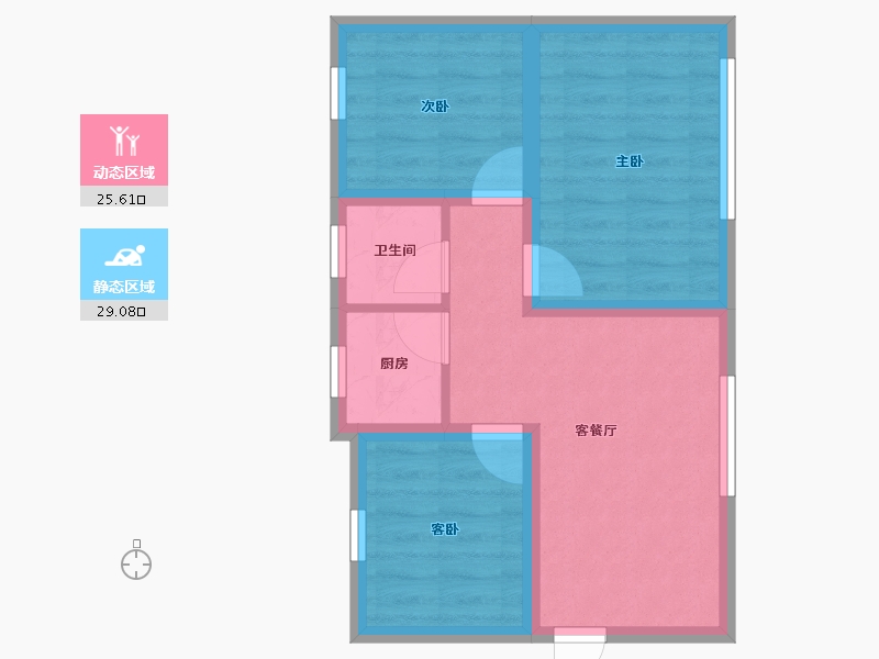 广东省-深圳市-海天花园-47.79-户型库-动静分区