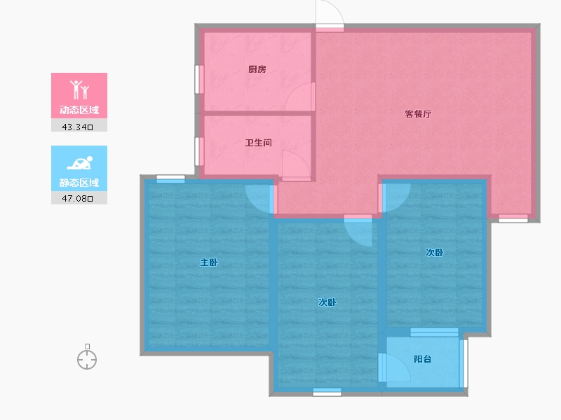 广东省-深圳市-龙泰轩-80.67-户型库-动静分区