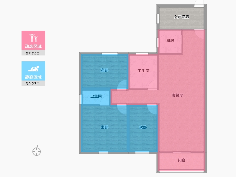 广东省-深圳市-聚龙苑-93.46-户型库-动静分区