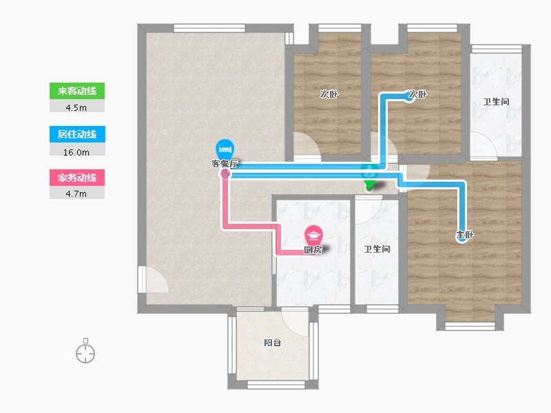 广东省-深圳市-富通蟠龙居-81.23-户型库-动静线