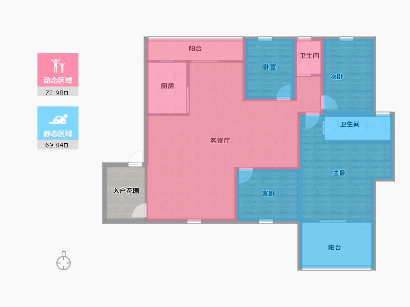 广东省-深圳市-海云轩-135.22-户型库-动静分区