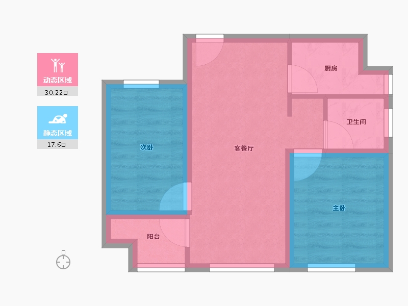 广东省-深圳市-万科公园里-41.62-户型库-动静分区