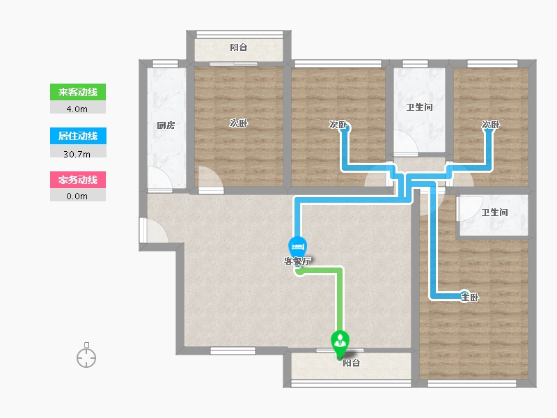 广东省-深圳市-万科金色领域-103.25-户型库-动静线