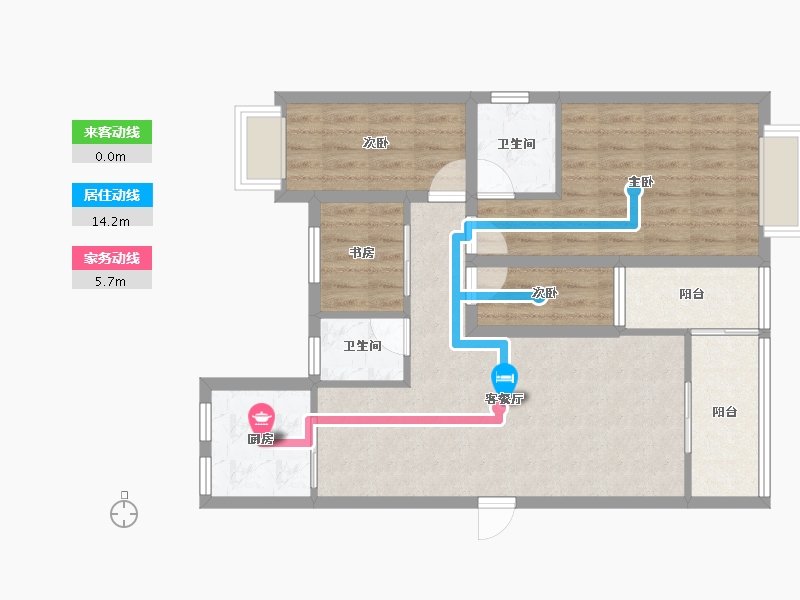 广东省-深圳市-中粮鸿云-78.29-户型库-动静线