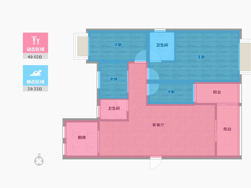 广东省-深圳市-中粮鸿云-78.29-户型库-动静分区